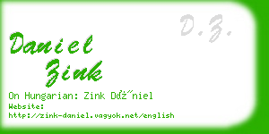 daniel zink business card